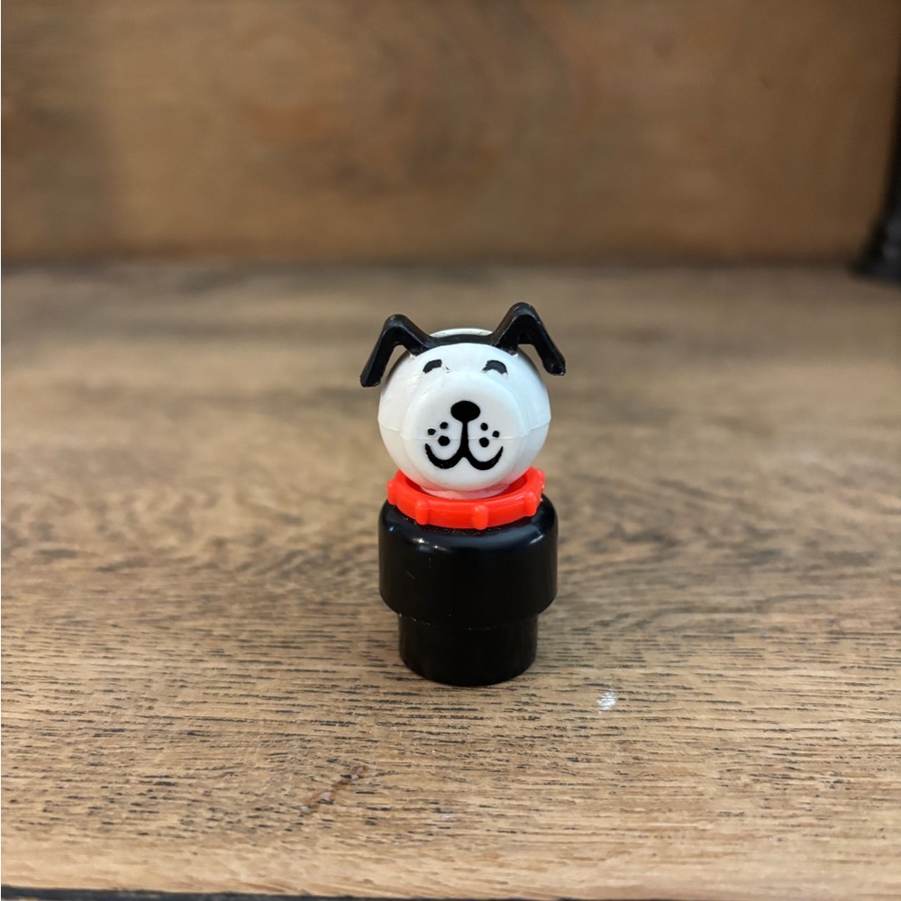 Fisher-Price Little People Dog With Red Collar Vintage